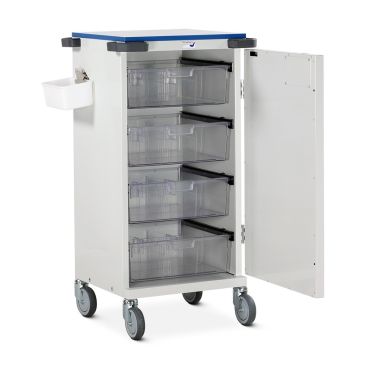 Original Packaging Compatible Trolley- Twenty Four Resident Capacity - Electronic Push Button Lock