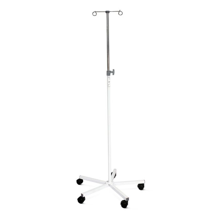 Mobile infusion stand - mild steel, two hooks (DPM/2H)