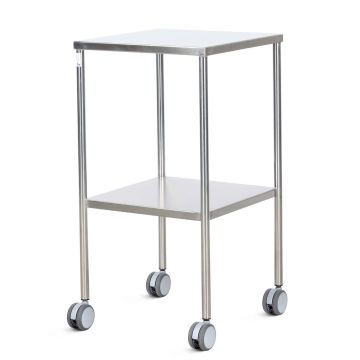 Dressing Trolleys - Stainless Steel - Fixed Shelves