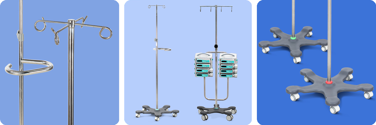 Mobile Infusion &amp; Pump Stands
